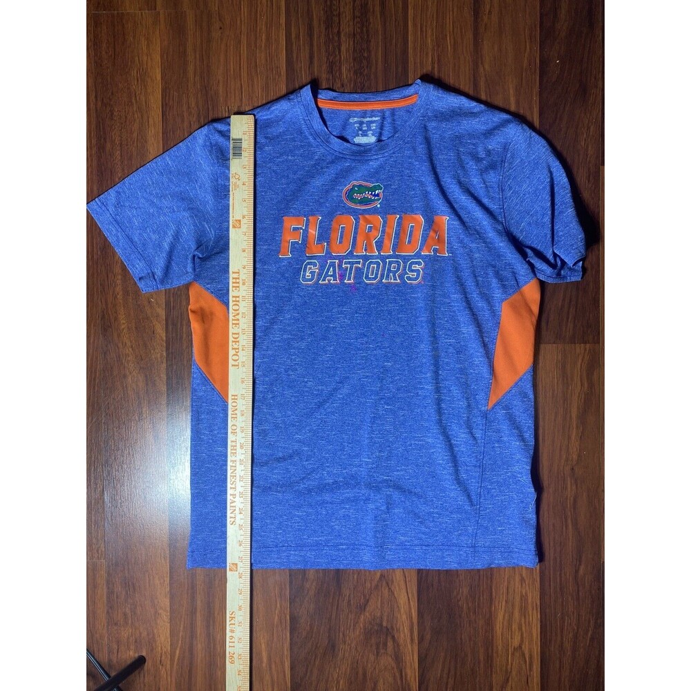Florida Gators Athletic Shirt Adult L Blue Orange UF Mens College Football